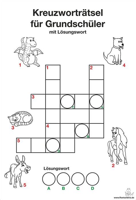 Kreuzworträtsel mit Lösungswort